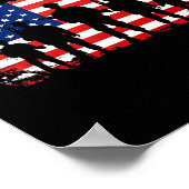 サンキュー愛国的退役軍人メモリアルデー4Th Of Ju ポスター (角)