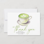 サンキュー抹茶ブライダルシャワー サンキューカード (正面)