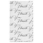 サンキュー文字オンホワイト スモールペーパーバッグ (裏面)