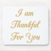 サンキュー文字引用文アートプリントデザイン マウスパッド (正面)