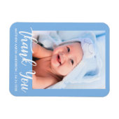サンキュー新生児ブルー マグネット (横)