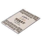 サンキュー最高の先生引用文カスタムLeopard Print ノートブック (左側)