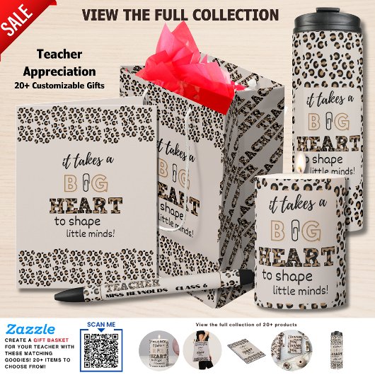 サンキュー最高の先生引用文カスタムLeopard Print 薄葉紙