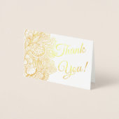 サンキュー気持ちフォイルレースのようフィリーグリー 箔カード (正面)