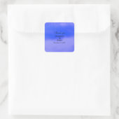 サンキュー深いブルークラウド抽象芸術アー結婚ト スクエアシール (バッグ)