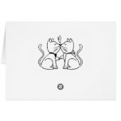 サンキュー猫好きズ結婚子猫白黒 (裏面横)