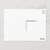 サンキュー猫好き結婚ズ子猫白黒 ポストカード (裏面)