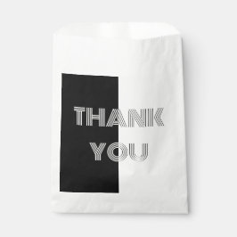 サンキュー白黒オペアートレトロシンプルスタイリッシュ フェイバーバッグ