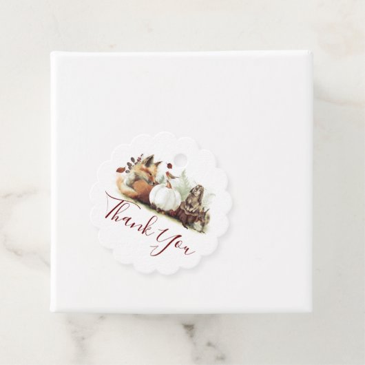 サンキュー秋誕生日パーティー フェイバータグ (インサイチュ)