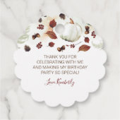 サンキュー秋誕生日パーティー フェイバータグ (裏面)