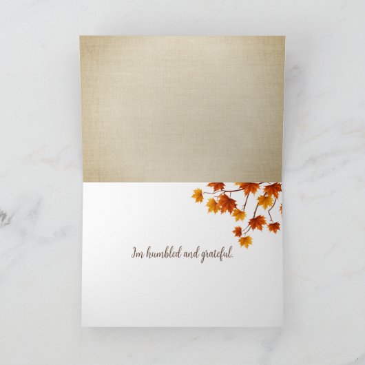 サンキュー紅葉 カード (内部)
