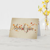 サンキュー紅葉 カード (黄色い花)