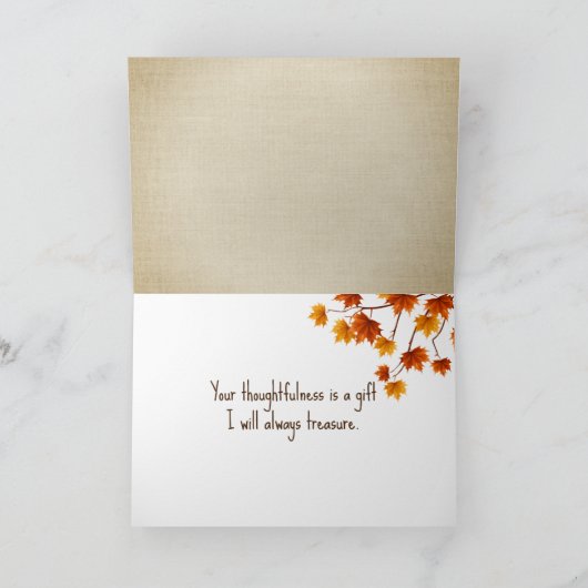 サンキュー紅葉 カード (内部)