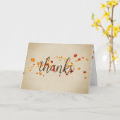 サンキュー紅葉 カード (黄色い花)