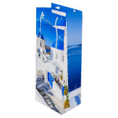 サンキュー紙バッグオイアラサントリーニ ワインギフトバッグ (正面アングル)