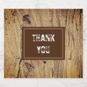 サンキュー素朴ス結婚の玄関木目 ビールラベル (シングルラベル)