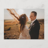 サンキュー素朴フローラ牛スカルボホシック写真 ポストカード (正面)