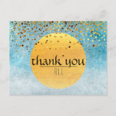 サンキュー結婚の紙吹雪グリッタースカイムーン ポストカード (正面)