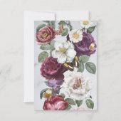 サンキュー結婚の開花フローラフラワーバタフライ サンキューカード (裏面)