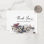 サンキュー結婚ズ不気味ハロウィーンフローラヘビ ノートカード (正面/裏面インサイチュ)