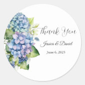 サンキュー結婚式の引き出物シール ラウンドシール (正面)