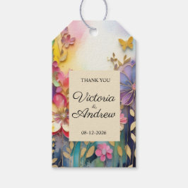 サンキュー結婚式の引き出物ラベル ギフトタグ