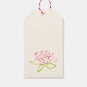 サンキュー結婚式の引き出物ロータスフラワー ギフトタグ (裏面)