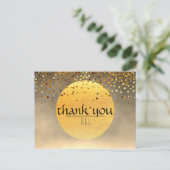 サンキュー結婚紙吹雪グリッターサンセットムーン ポストカード (スタンド正面)