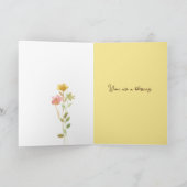 サンキュー聖なる書物、 経典テサロニアンズワイルドフラワー カード (内部)