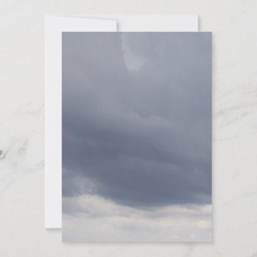 サンキュー葬儀曇り悔やみや弔慰悲しみカード 招待状 (裏面)