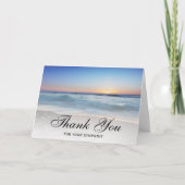 サンキュー葬式ビーチ海シーサイド サンキューカード (正面)
