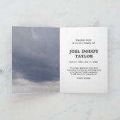 サンキュー葬式悔やみや弔慰悲しみ折り畳みカード サンキューカード (内部)