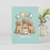 サンキュー誕生日ゴールデンドールドッグス サンキューカード (スタンド正面)