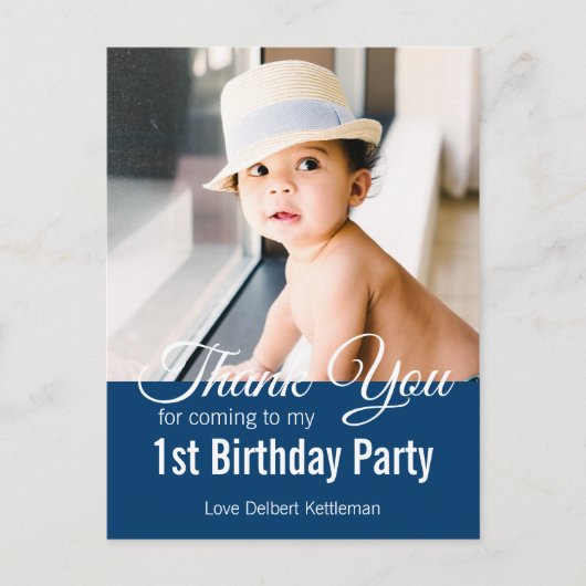 サンキュー誕生日ボーイ ポストカード (正面)