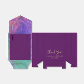 サンキュー誕生日モダンピンクパープルお願いボックス フェイバーボックス (折り畳みなし)
