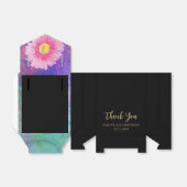 サンキュー誕生日モダンピンクフローラお願いボックス フェイバーボックス (折り畳みなし)