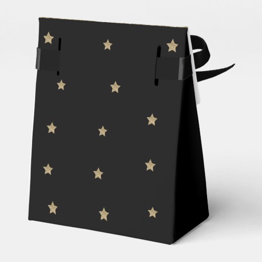 サンキュー誕生日金ゴールドグリッター星お気に入りボックス フェイバーボックス (裏面サイド)