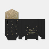 サンキュー誕生日金ゴールドグリッター星お気に入りボックス フェイバーボックス (折り畳みなし)