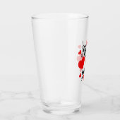 サンキュー赤いハートGlass Cup タンブラーグラス (右)