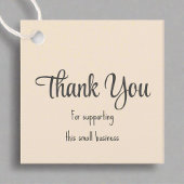 サンキュー赤面ピンクタイポグラフィ包装 フェイバータグ