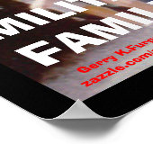 サンキュー軍隊ファミリープリント ポスター (角)