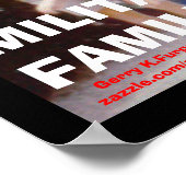 サンキュー軍隊ファミリープリント ポスター (角)