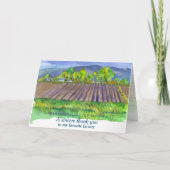 サンキュー農家フィールズマウンテンランドスケープ カード (正面)