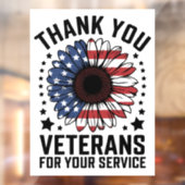 サンキュー退役軍人ひまわり軍隊退役軍人日 ウィンドウサイン (シート2)