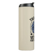 サンキュー退役軍人ひまわり軍隊退役軍人日 タンブラー (回転左)