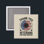 サンキュー退役軍人ひまわり軍隊退役軍人日 マグネット<br><div class="desc">サンキュー退役軍人ひまわり軍隊退役軍人デイ献上品</div>