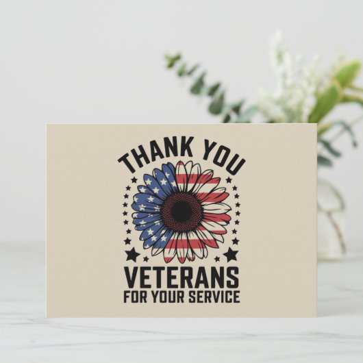 サンキュー退役軍人ひまわり軍隊退役軍人日 招待状 (スタンド正面)