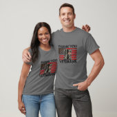 サンキュー退役軍人コンバットブーツ退役軍人デイアメリク Tシャツ (ユニセックス)