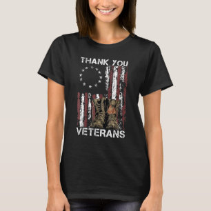 サンキュー退役軍人コンバットブーツ退役軍人デイアメリク Tシャツ