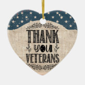 サンキュー退役軍人セラミックオーナメント セラミックオーナメント (正面)